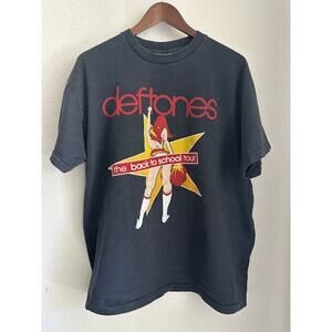 Deftones "The Back to School Tour" Reprint Single Stitch T-shirt Oneita